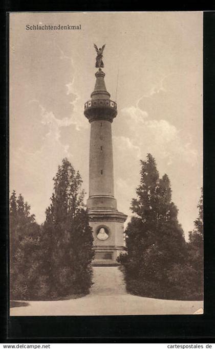 AK Fehrbellin, am Schlachtendenkmal