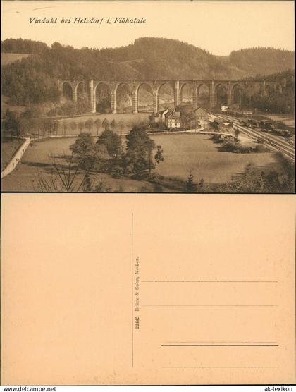 Hetzdorf-Flöha (Sachsen) Viadukt bei Hetzdorf i. Flöhatale 1910