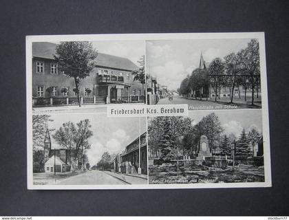 FRIEDERSDORF , Krs. Beeskow, Gasthof , Seltene Karte um 1941