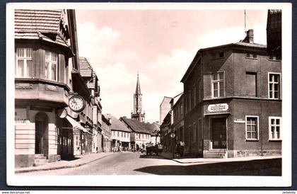 8815 - alte Foto Ansichtskarte - Fürstenberg - Ernst Thälmannstraße - gel 1961