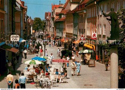 73774686 Fuessen Allgaeu Fussgaengerzone mit St Mang Denkmal Fuessen Allgaeu