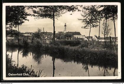 AK Geisenfeld / Obb., Blick vom Flussufer