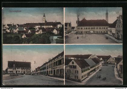 AK Geisenfeld, Ortsansichten mit Kirche