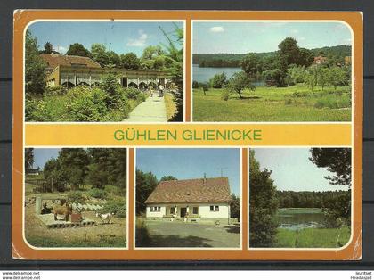 Deutschland DDR GÜHLEN GLIENICKE Kr. Neuruppin (gesendet 1990, mit Briefmarke)