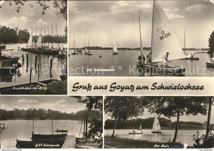 Goyatz am Schwielochsee Segelboote Hafen