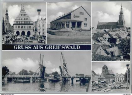 70672083 Greifswald Mecklenburg Vorpommern Greifswald Rathaus Wiecker Bruecke Un