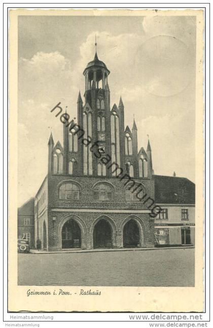 Grimmen - Rathaus - Verlag Emma Diepschlag Grimmen gel. 1938