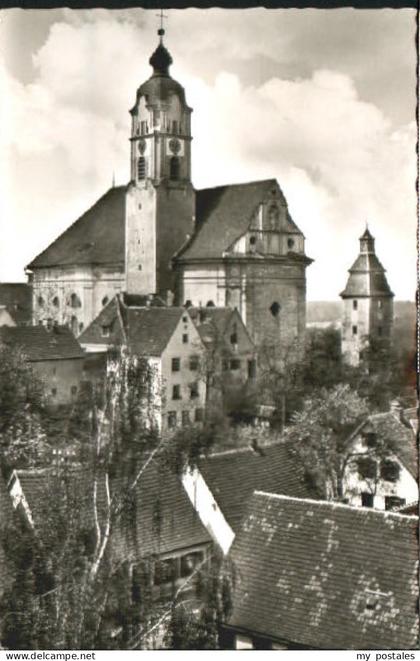 70082126 Guenzburg Guenzburg Donau Kirche  x 1958 Guenzburg