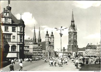 70092160 Halle Saale Halle Marktplatz o 1977