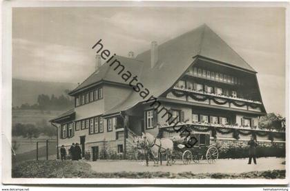 Haslach - Hansjakob-Haus - Pferdekutsche - Foto-AK - Verlag Emil Grüninger Haslach