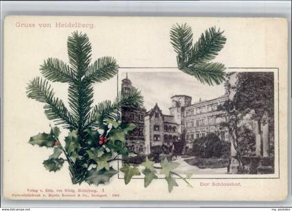 70832352 Heidelberg Neckar Heidelberg Schlosshof *