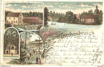 Gruss aus Tüschenbroich - Litho - Wegberg