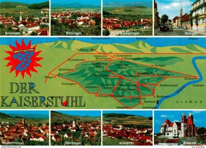 73929102 Kaiserstuhl Region mit den Weinorten Bickensohl Boetzingen Ihringen  Bi