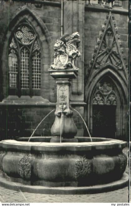 70103285 Kaiserslautern Kaiserslautern Brunnen Kirche x 1957 Kaiserslautern