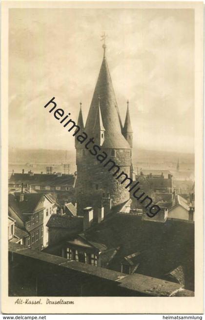 Kassel - Druselturm - Foto-AK - Verlag Bruno Hansmann Kassel