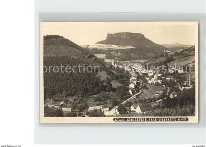 Koenigstein Saechsische Schweiz Fels Lilienstein