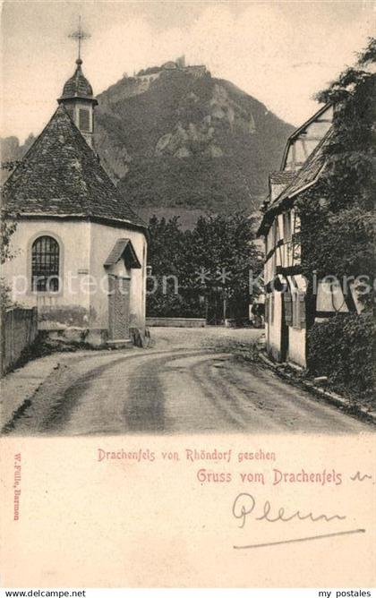 42976413 Drachenfels Kapelle Drachenfels