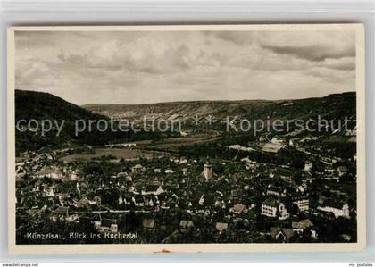 42864549 Kuenzelsau Blick Kochertal Panorama Kuenzelsau