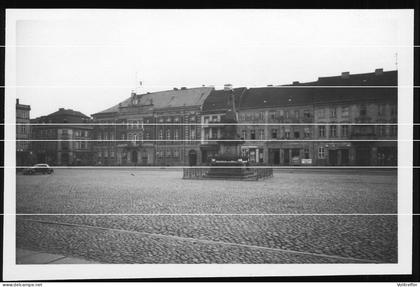 orig. Foto 1937 Cüstrin Küstrin Preußen Kostrzyn nad Odrą Ortspartie Geschäfte Gerberei Gasthof Frühstücksstube Hotel ?