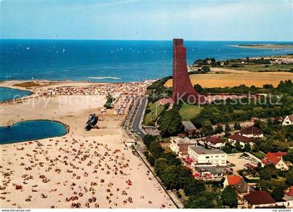 73123185 Laboe Fliegeraufnahme mit Strand Laboe