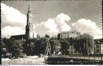 70083520 Landshut Landshut Bruecke Burg x 1959 Landshut