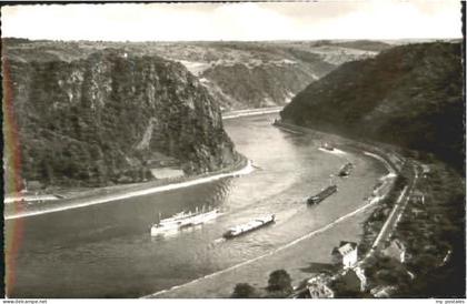 70111904 Loreley Lorelei Loreley bei St. Goarshausen x 1955 Blick Loreley