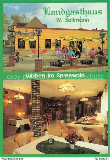 74021397 Luebben Spreewald Landgasthaus Restaurant Terrasse