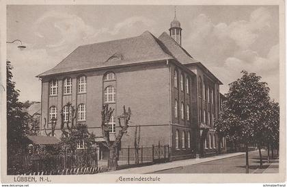 AK Lübben NL Niederlausitz Spreewald Gemeindeschule Schule a Burg Lehde Leipe Werben Raddusch Vetschau Lübbenau Cottbus