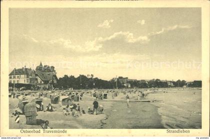 Travemuende Ostseebad Strandleben