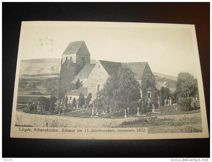 LÜDGE KILIANSKIRCHE erbaut im 11. JAHRHUNDERT renoviert 1872 nach DÜSSELDORF