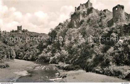 73068598 Manderscheid Eifel Lieser mit den Burgen Manderscheid Eifel