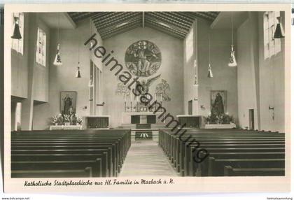 Marbach - Katholische Stadtpfarrkirche zur hl. Familie - Foto-Ansichtskarte - Verlag Foto-Liebe Marbach