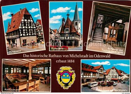 73203384 Michelstadt Rathaus Marktplatz  Michelstadt