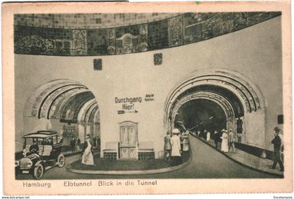 CPA Carte postale Germany Hambourg Elbtunnel Blick in di Tunnel VM67982