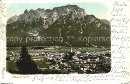 72424361 Mittenwald Bayern Panorama Mittenwald