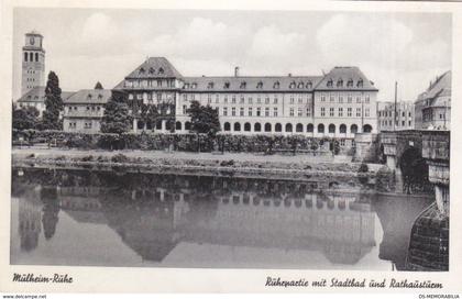 Muhlheim Ruhr - Stadtbad und Rathausturm