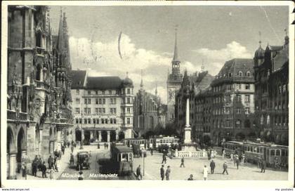 70083338 Muenchen Muenchen Marienplatz x 1930 Muenchen