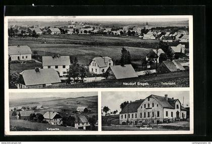 AK Neudorf /Erzgeb., Gasthaus zum Felsenkeller, Teilansicht