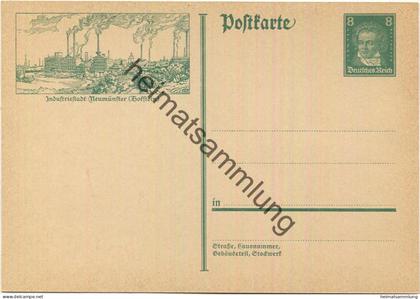 Neumünster - Holstein - Bildpostkarte 1927 - Ganzsache