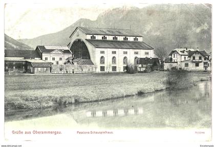 CPA -Carte postale-Germany- Oberammergau- Gruss Oberammergau Schauspielhaus    -VM38381