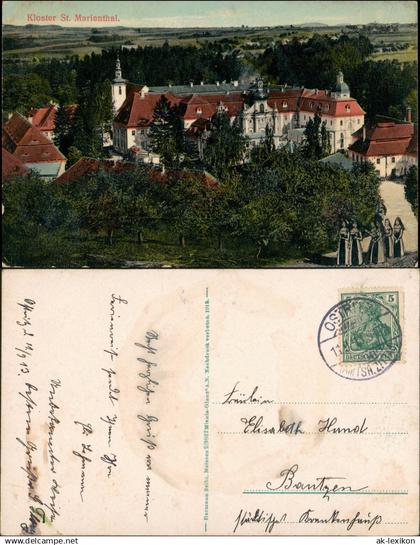 Ostritz (Oberlausitz) Wostrowc Kloster St. Marienthal, Nonnen 1913