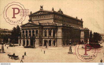 FRANKFURT OPERNHAUS   ALEMANIA GERMANY DEUTSCHLAND TEATRO THEATER  theatrecollection