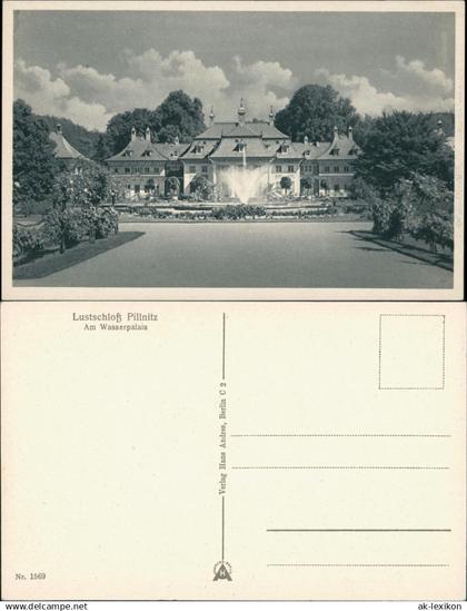 Ansichtskarte Pillnitz Schloss Pillnitz 1930