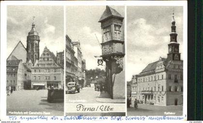 70088948 Pirna Pirna Elbe Marktplatz Rathaus x 1958