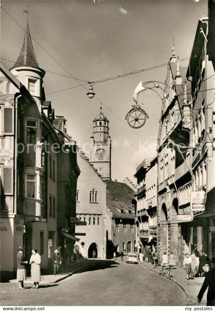 73156913 Ravensburg Wuerttemberg Marktstrasse mit Blaserturm Ravensburg