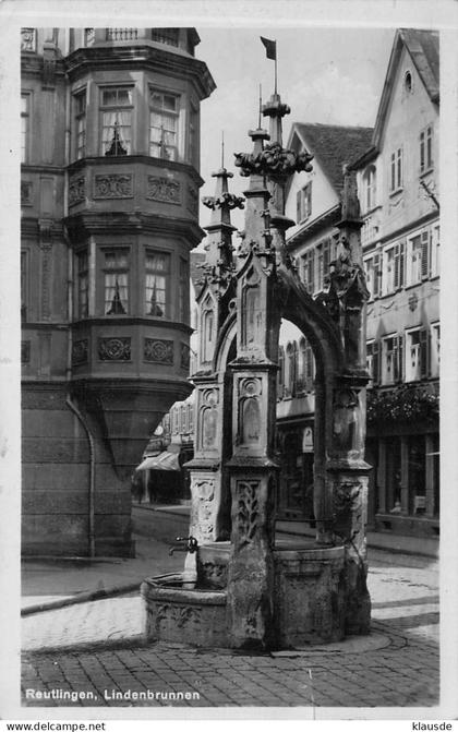 Reutlingen - Lindenbrunnen gel.1936