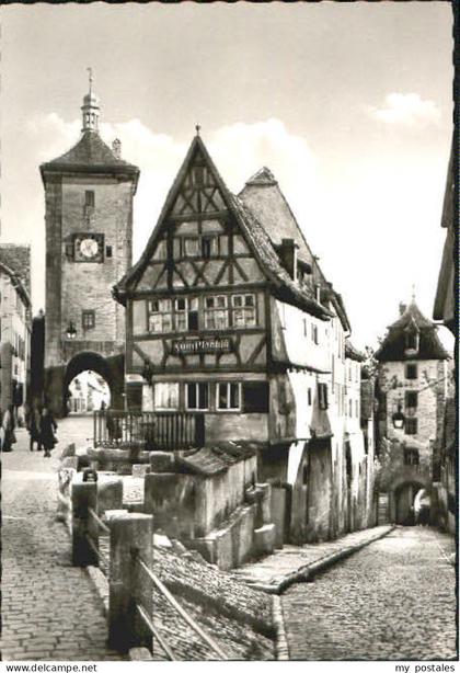 70097876 Rothenburg Tauber Rothenburg Tauber Ploenlein Rothenburg