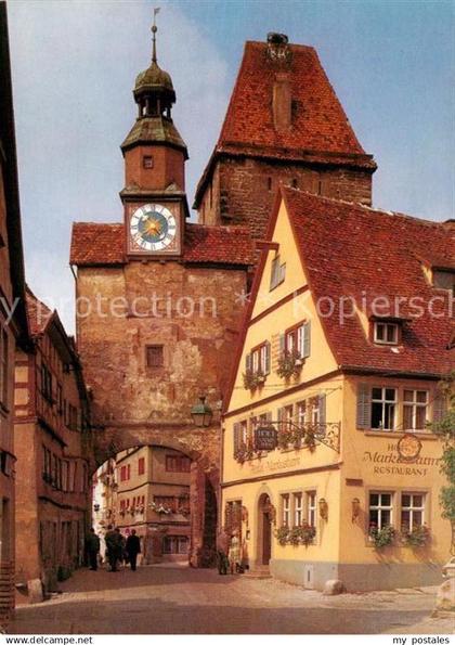 73017981 Rothenburg Tauber Markusturm Rothenburg Tauber