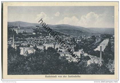 Rudolstadt von der Justinhöhe - Verlag Hermann Paris Rudolstadt