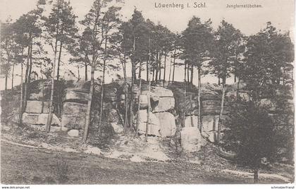 AK Löwenberg Lwowek Slaski Felsen Jungfernstübchen Löwenberger Schweiz a Nieder Mois Mojesz Ober Nieder Görisseiffen